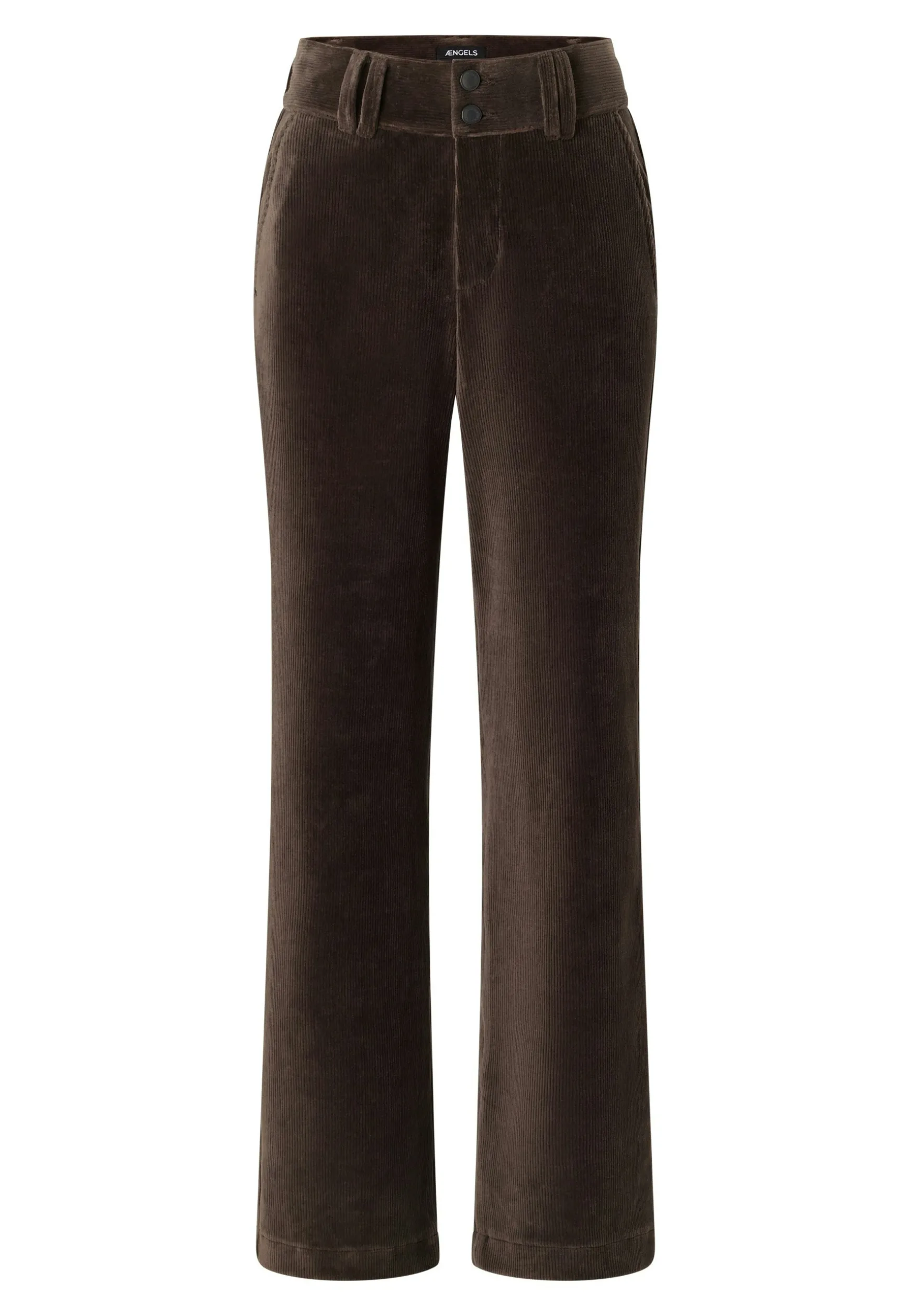 Corduroy Button Wide Leg Pants