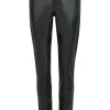 Faux leather pants Skinny Pocket Zip in solid design