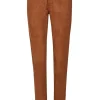 Faux leather skinny pants in solid design