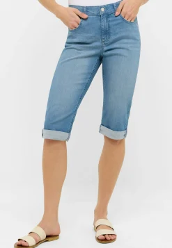 Jeans Capri TU with distressed look