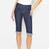 Jeans Capri TU with distressed look