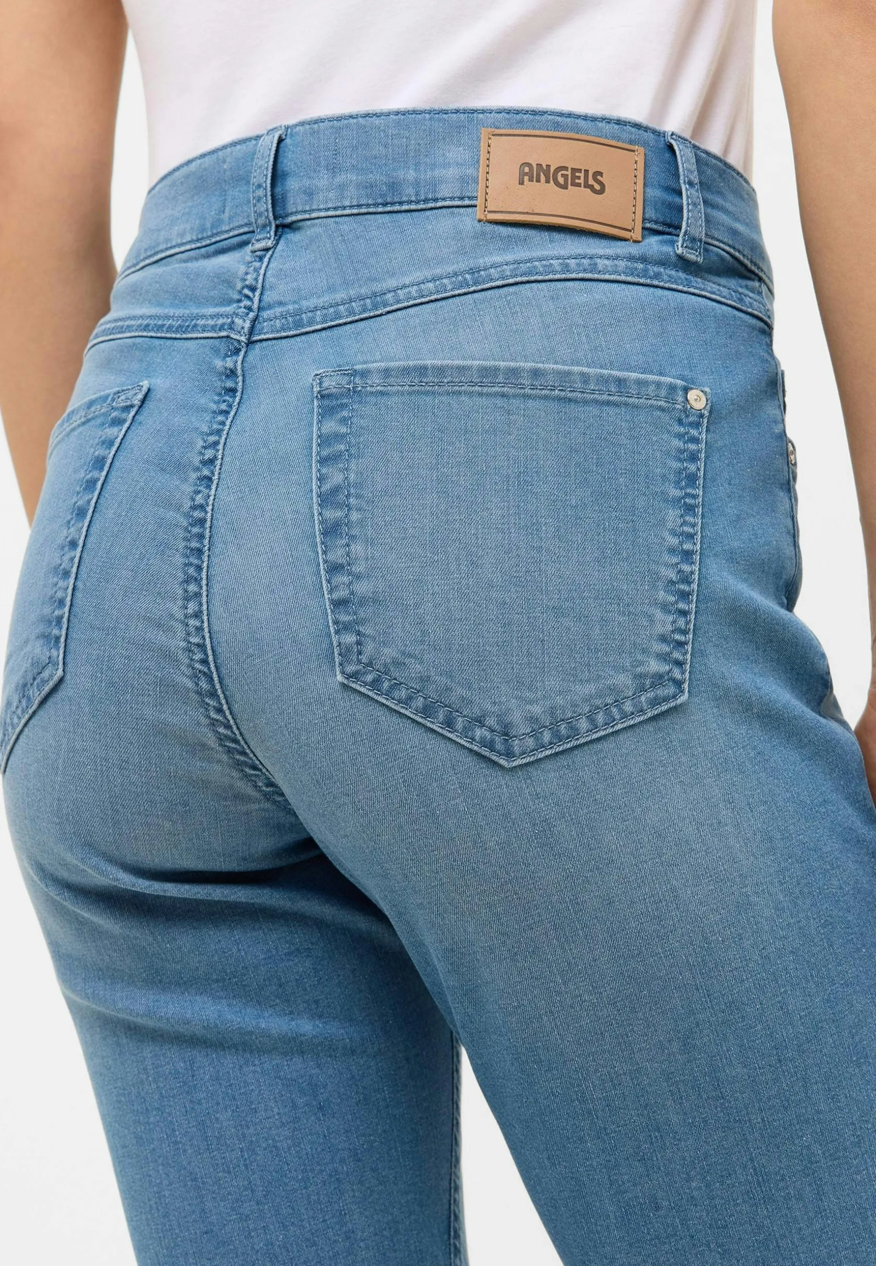 Jeans Capri TU with distressed look