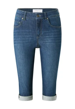 Jeans Capri TU with distressed look