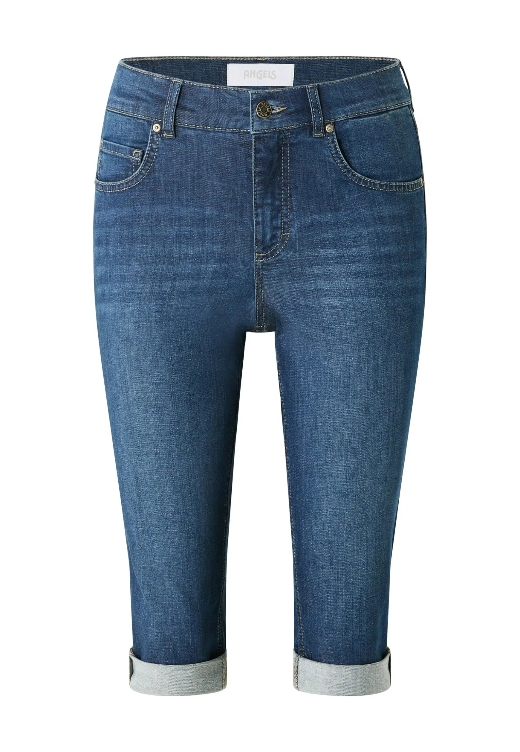 Jeans Capri TU with distressed look