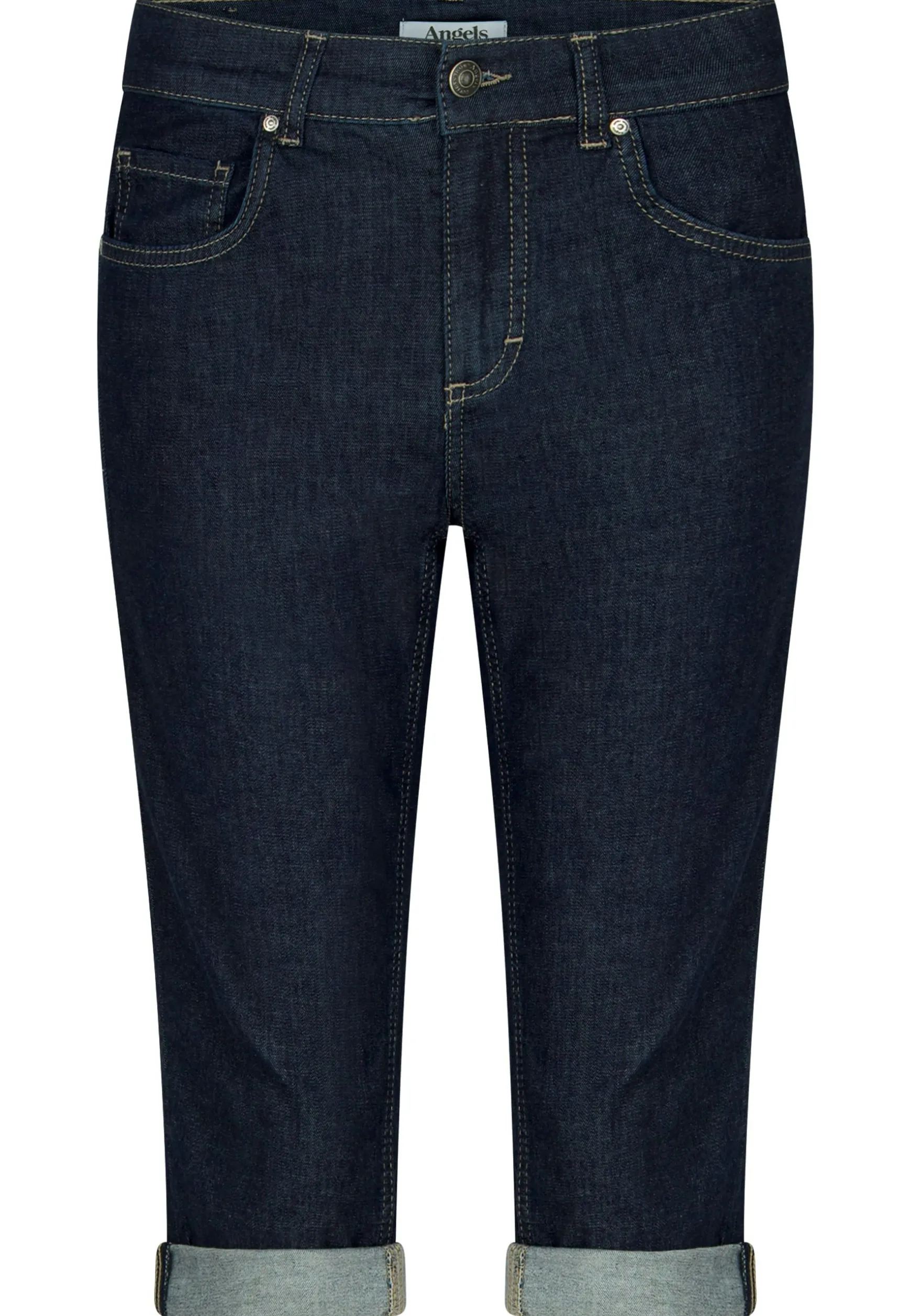 Jeans Capri TU with distressed look