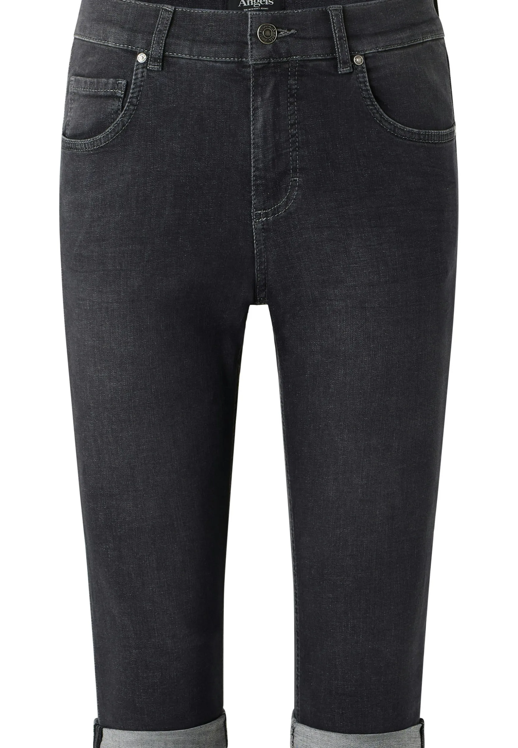 Jeans Capri TU with distressed look
