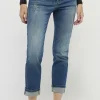 Jeans Cici Crop with rhinestones