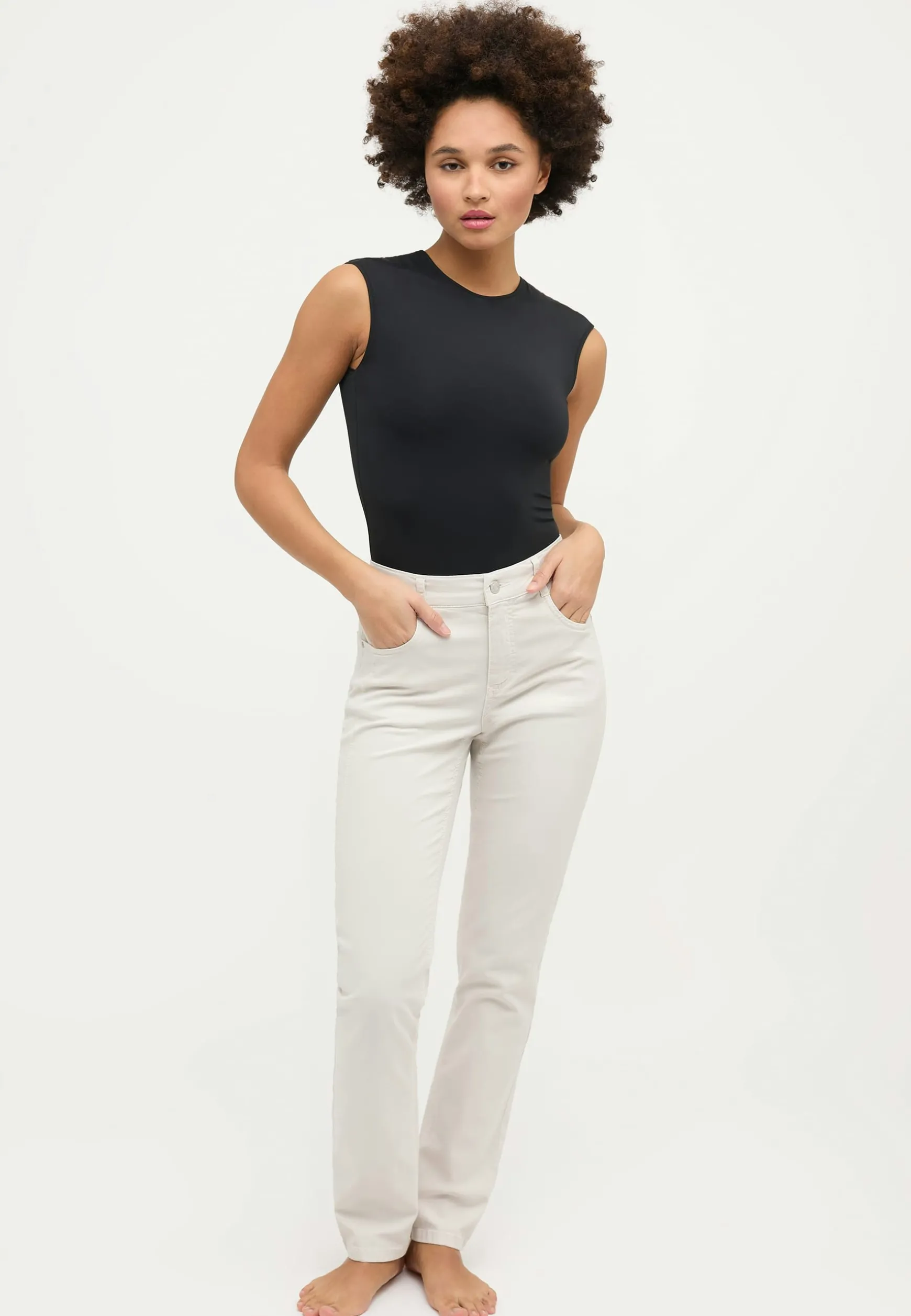 Jeans Cici Detail with colored denim