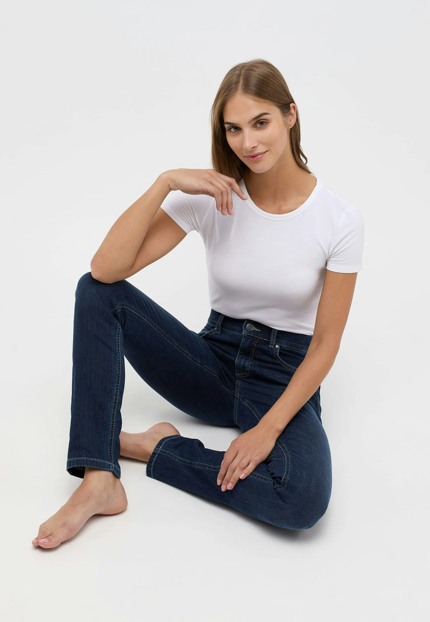 Jeans Cici with sweat denim in jersey look