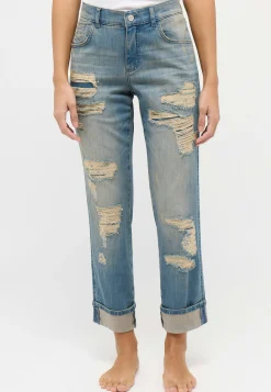 Jeans Darleen Crop TU in destroyed look