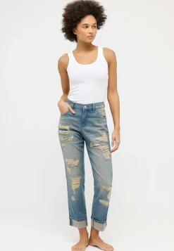 Jeans Darleen Crop TU in destroyed look