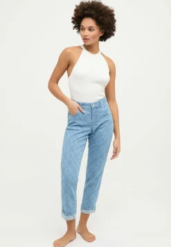 Jeans Darleen Crop TU with laser print