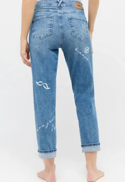 Jeans Darleen Crop TU with Paris print