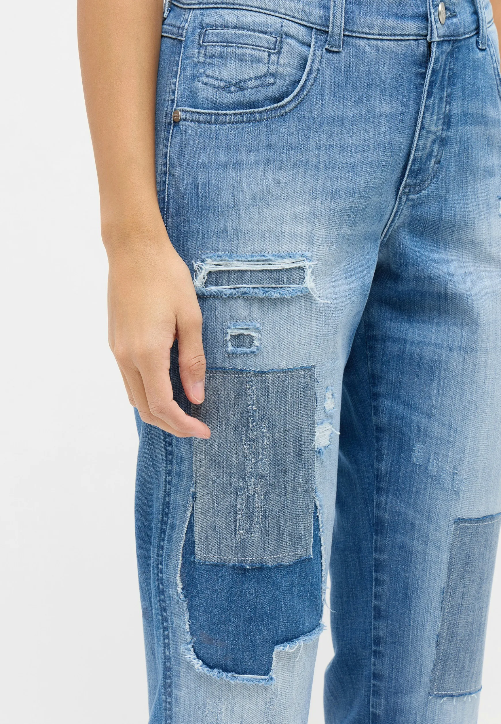Jeans Darleen Crop TU with patches