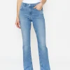 Jeans Leni Slit Fringe with hem slit