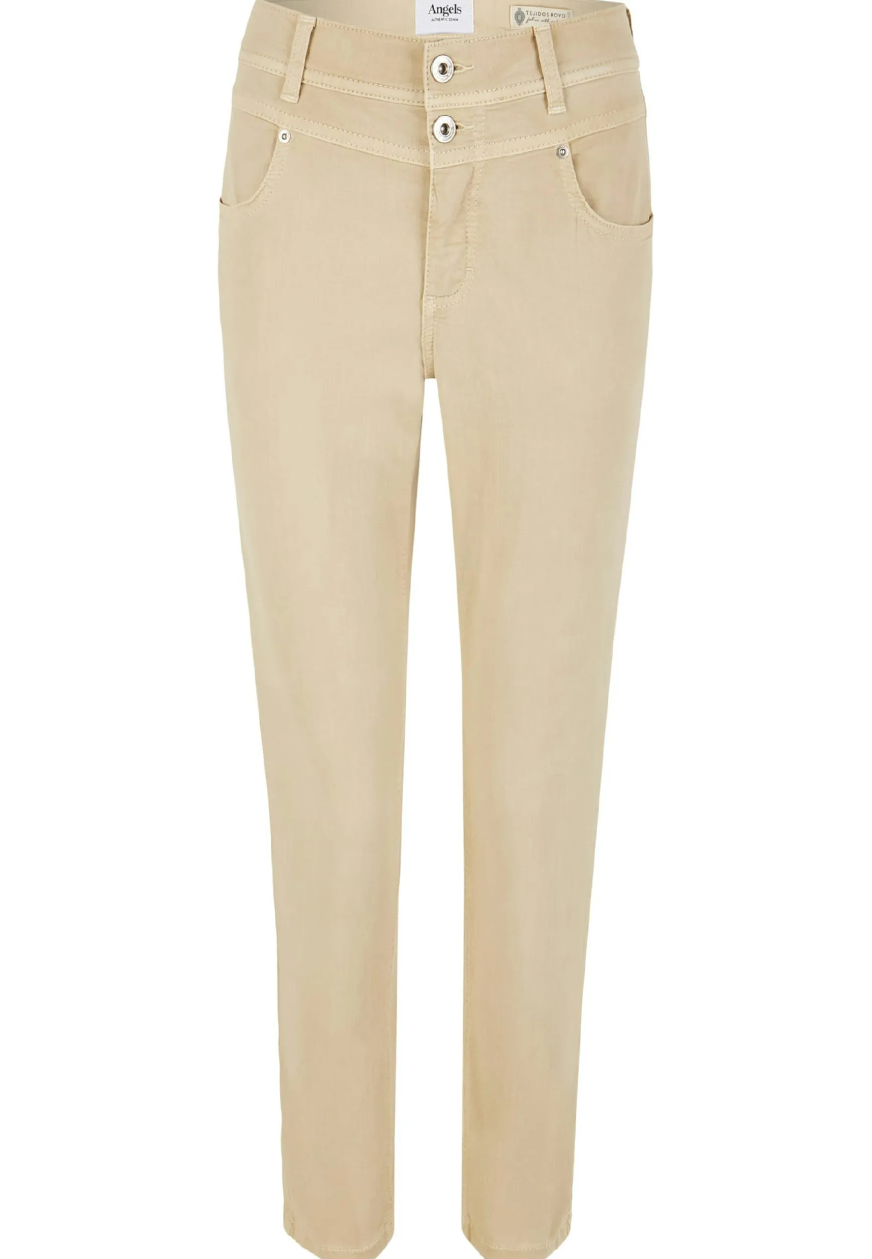 Jeans Ornella Button with solid fabric