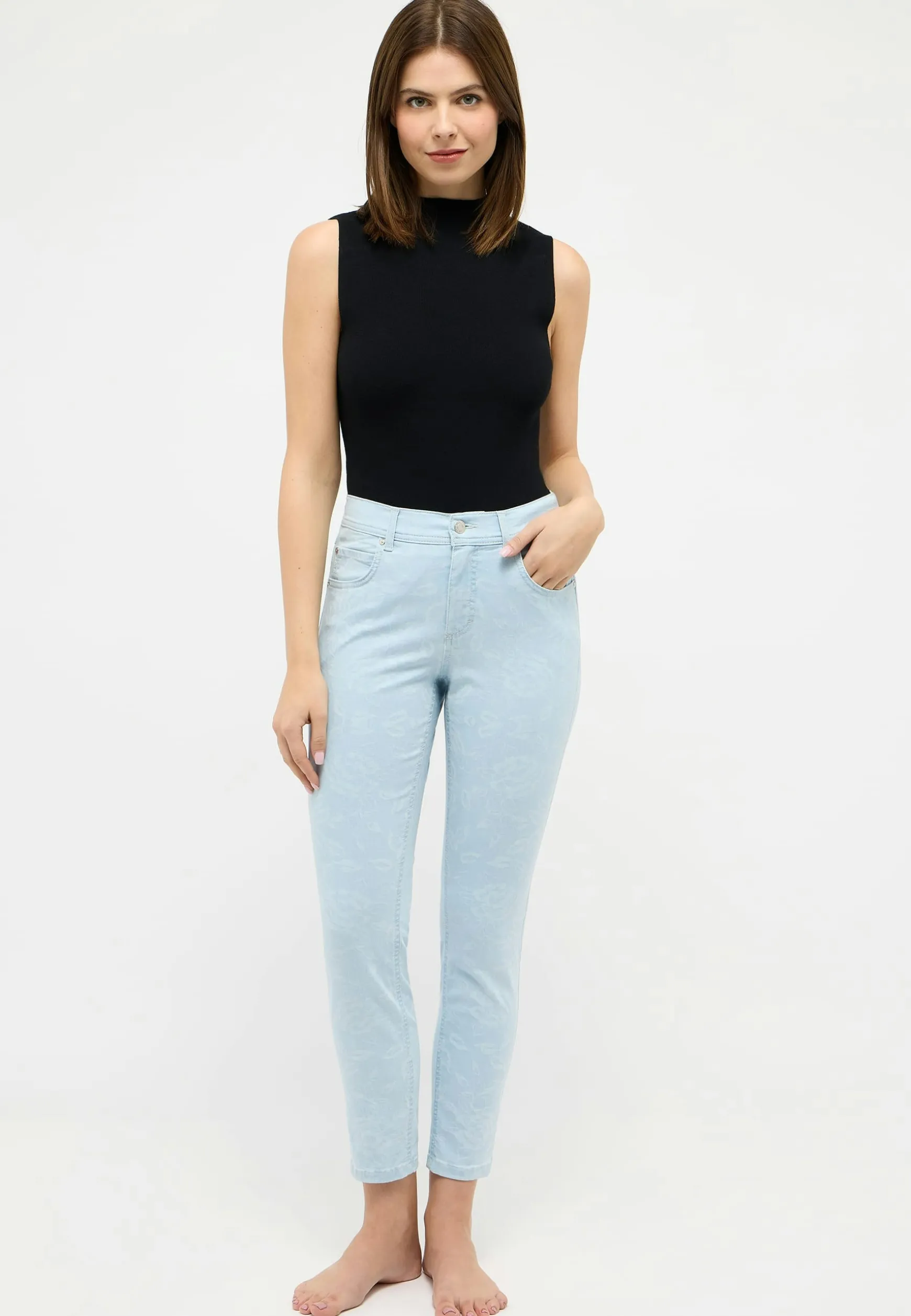 Jeans Ornella with laser print