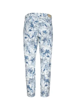 Jeans Ornella with palm tree print