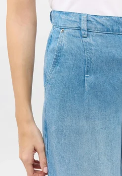 Jeans Palazzo with Used Wash