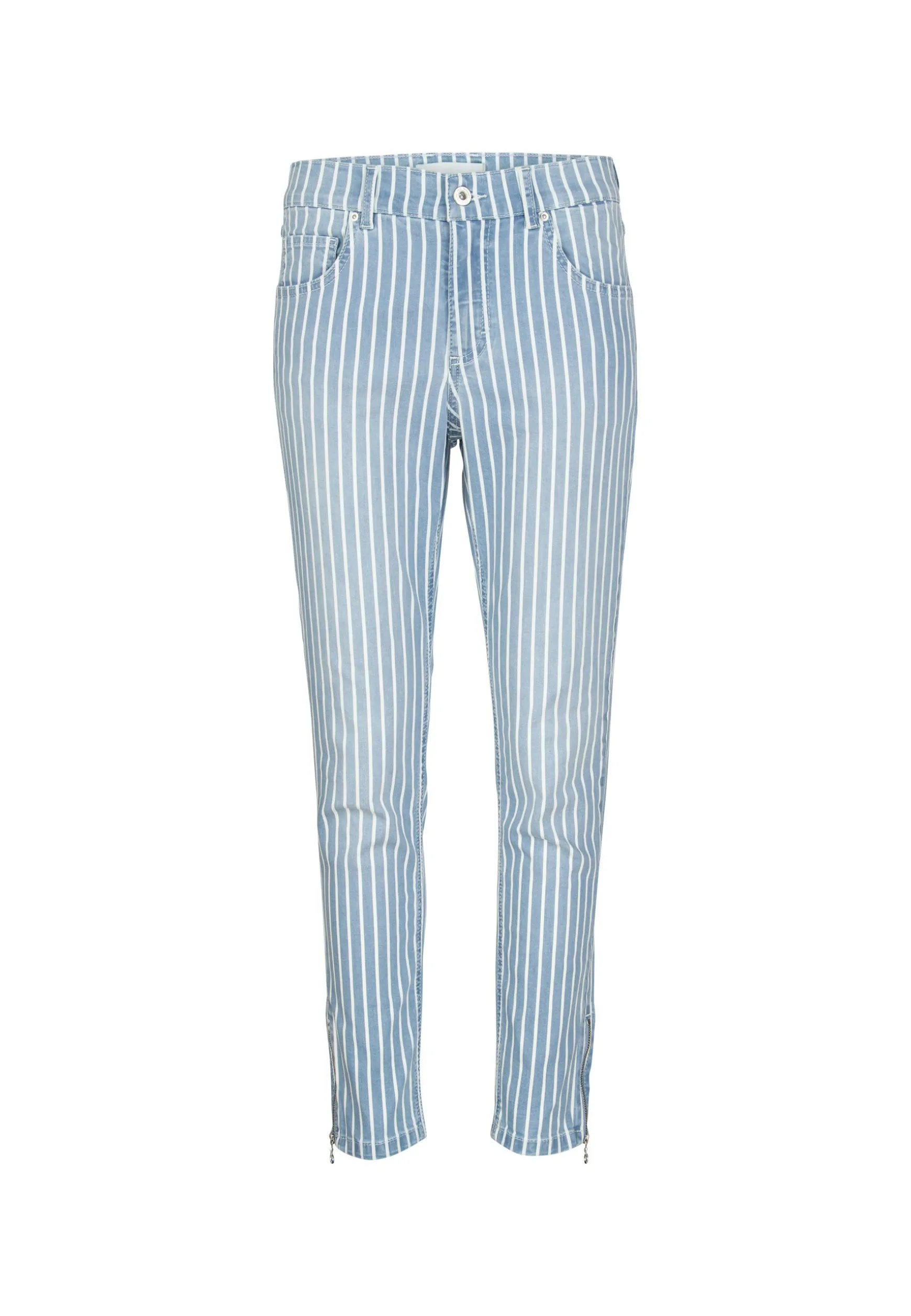 Jeans Skinny Ankle Zip with stripes
