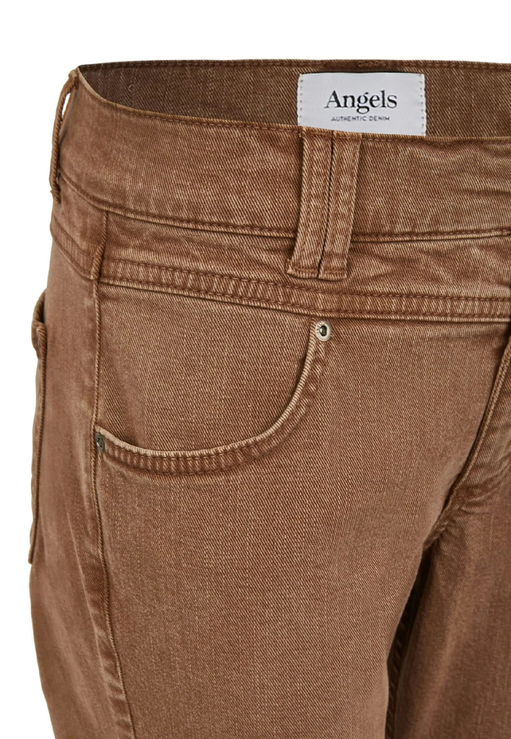 Jeans Skinny Button with colored denim