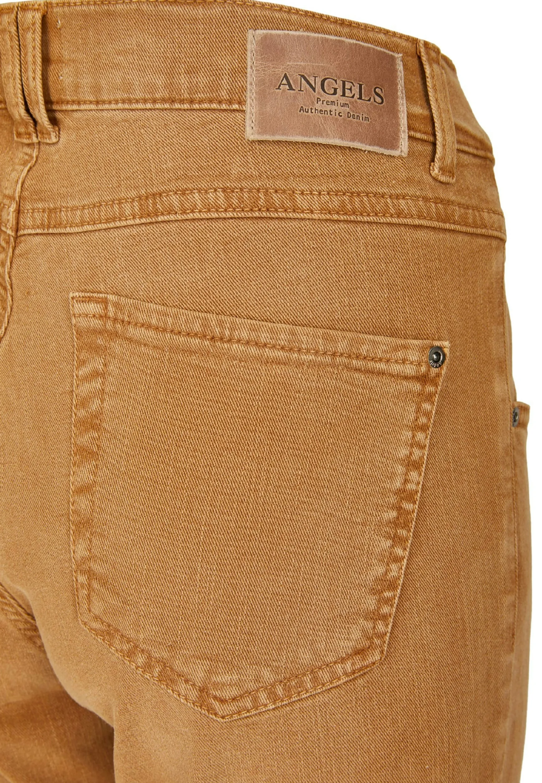Jeans Skinny Button with colored denim