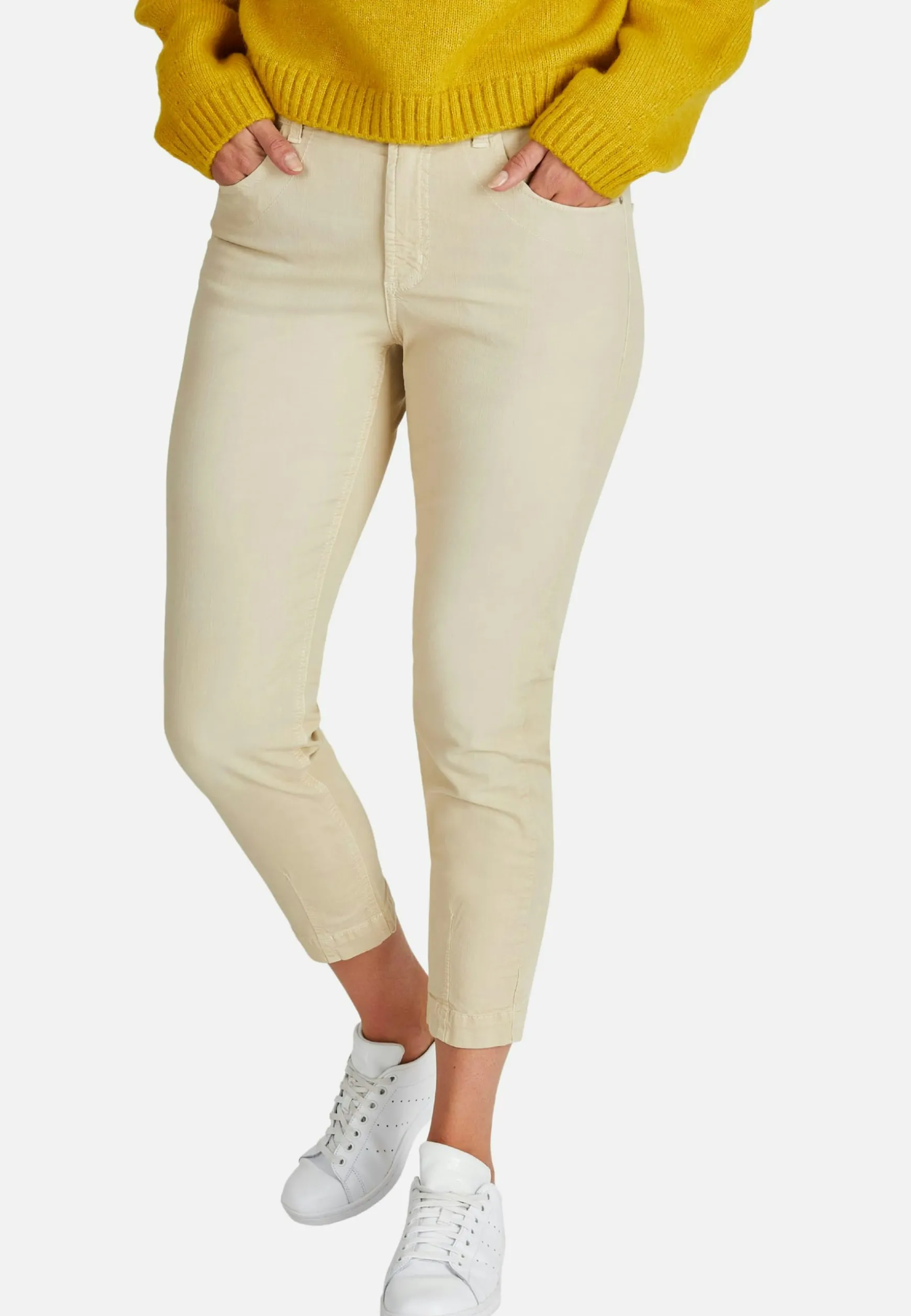 Jeans Tama Cropped with partially elasticized waistband