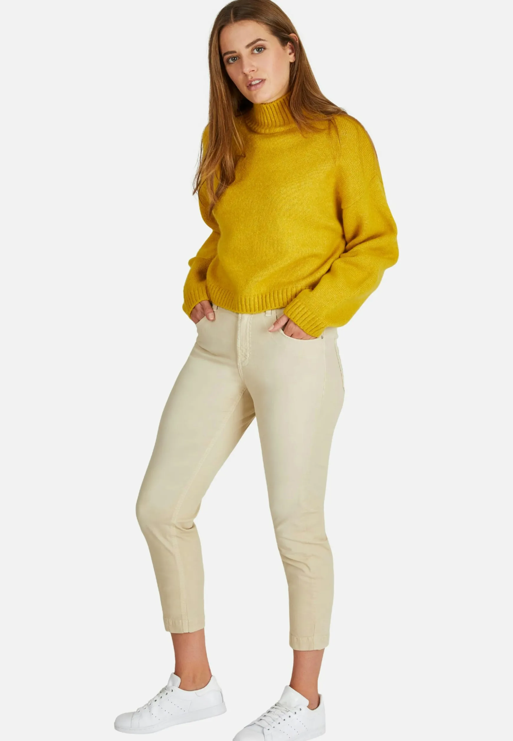 Jeans Tama Cropped with partially elasticized waistband