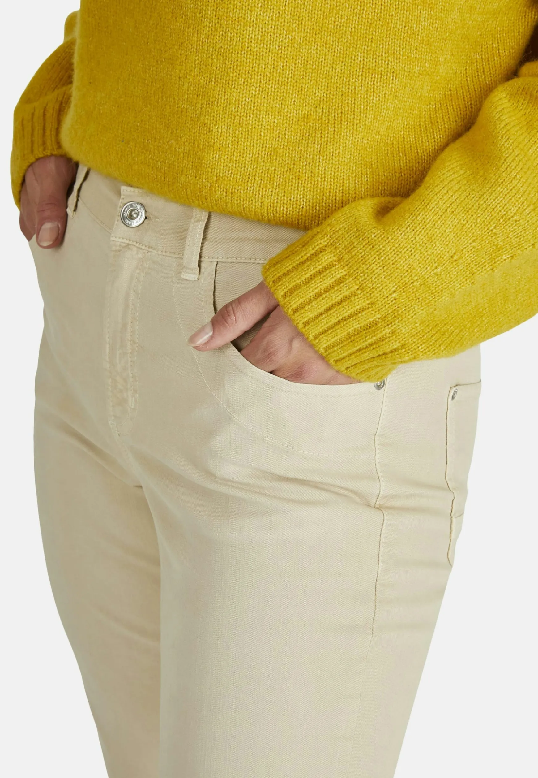 Jeans Tama Cropped with partially elasticized waistband