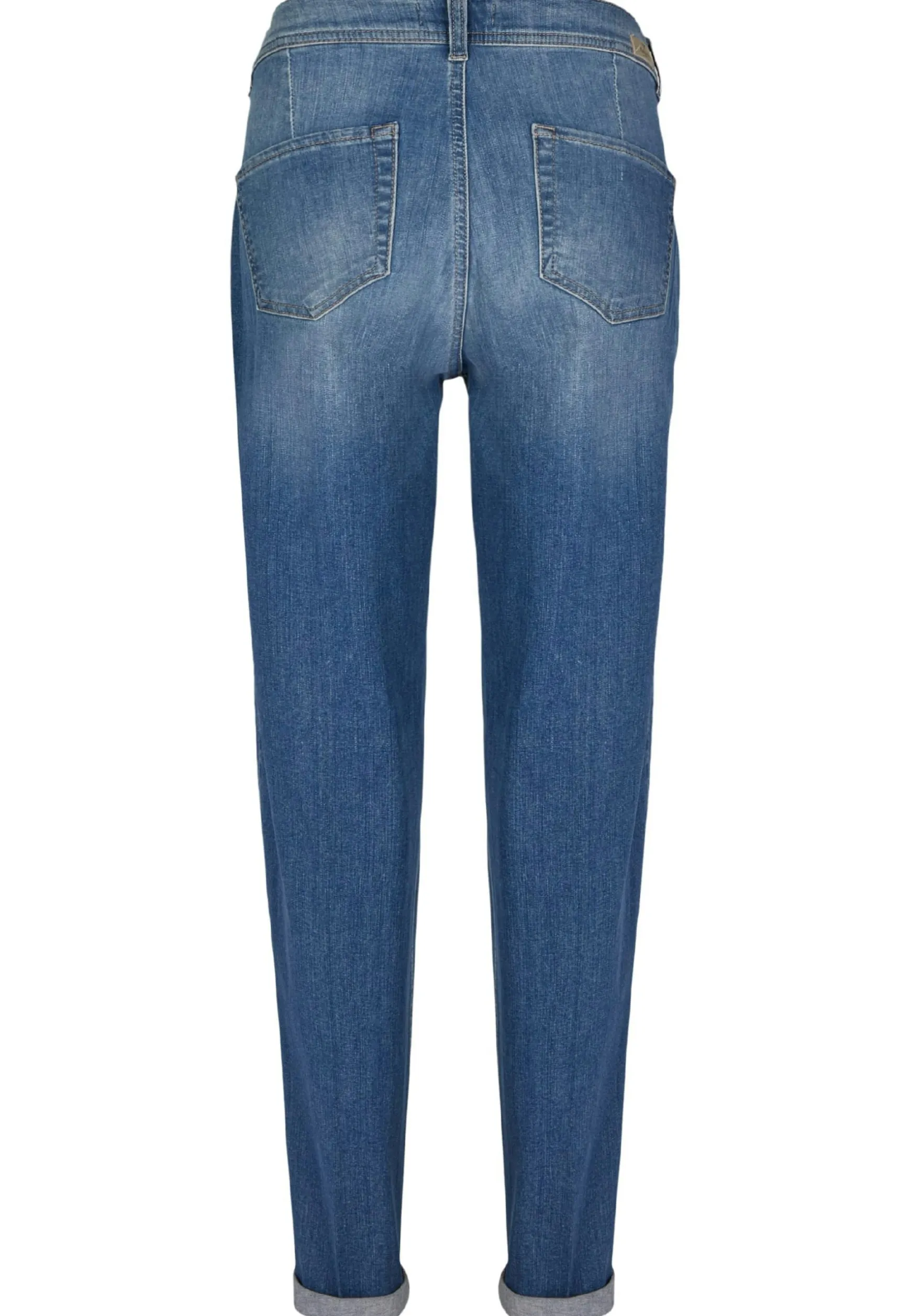 Mom Jeans Alma Crop with logo application
