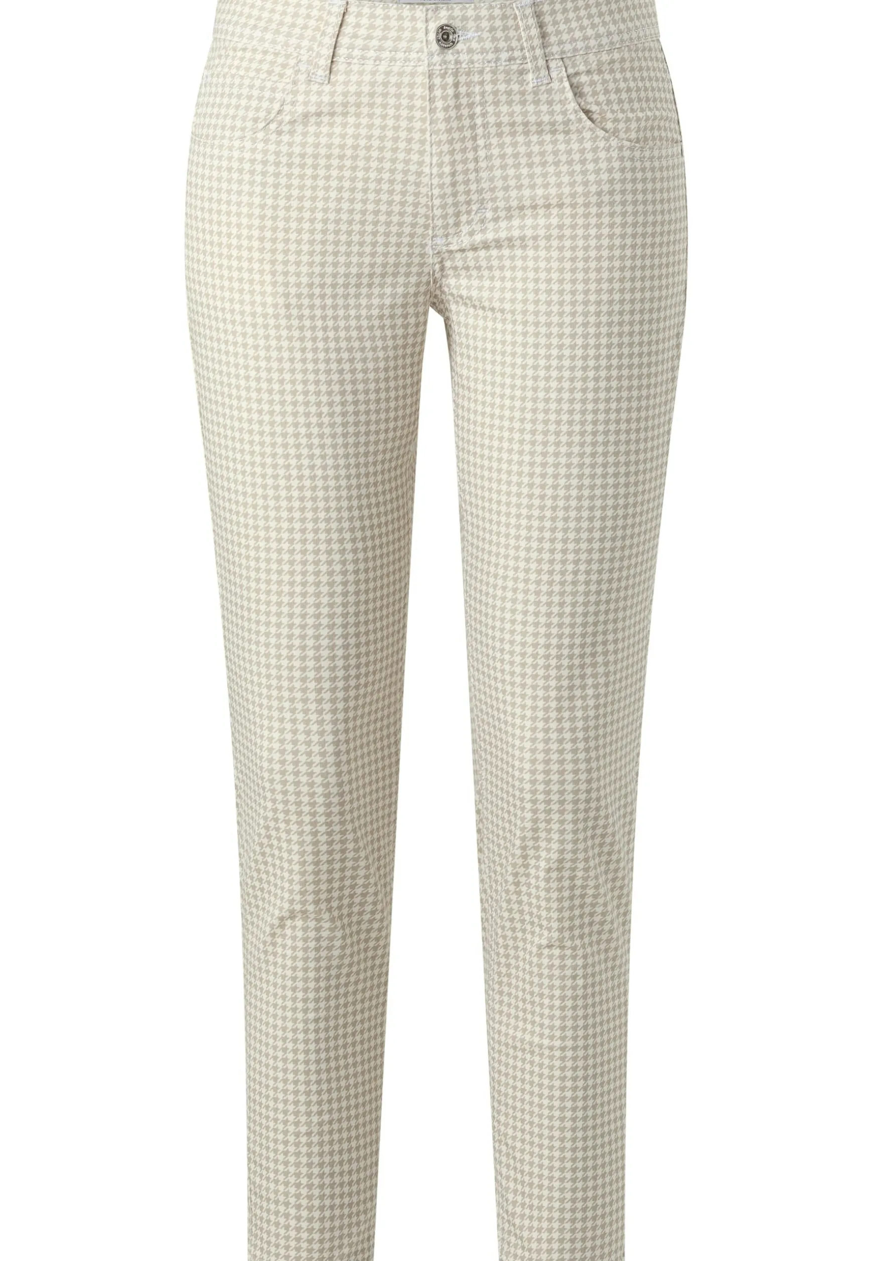 Ornella with houndstooth pattern