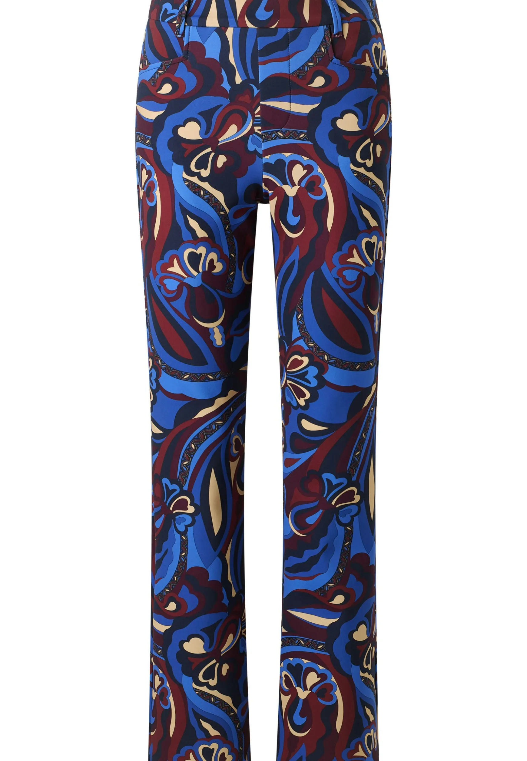 Pants Bootcut with Modern Flower Print