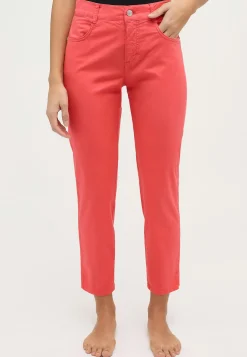 Pants Cici Crop Slit in solid design