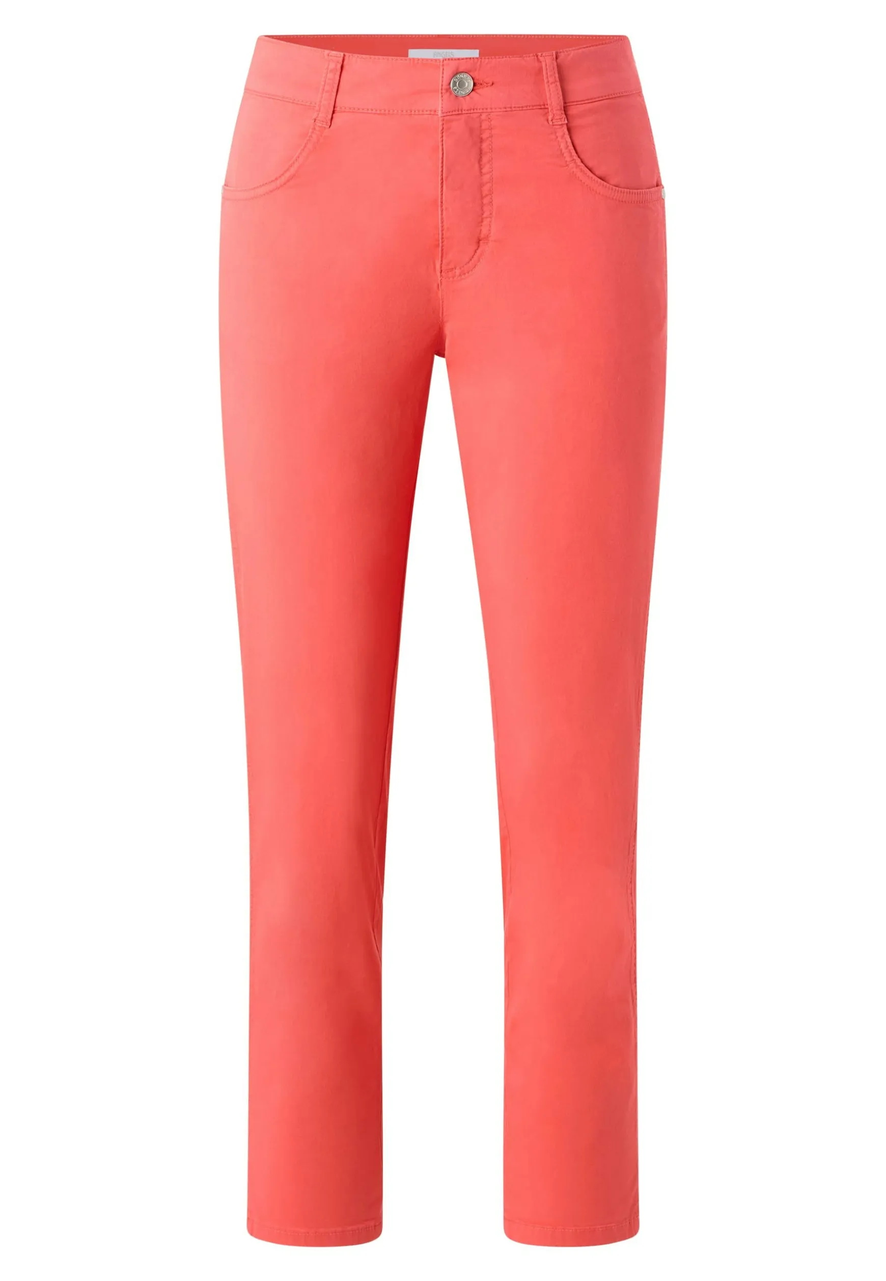 Pants Cici Crop Slit in solid design