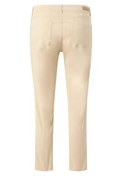 Pants Cici Crop Slit in solid design