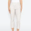 Pants cropped bootcut with print