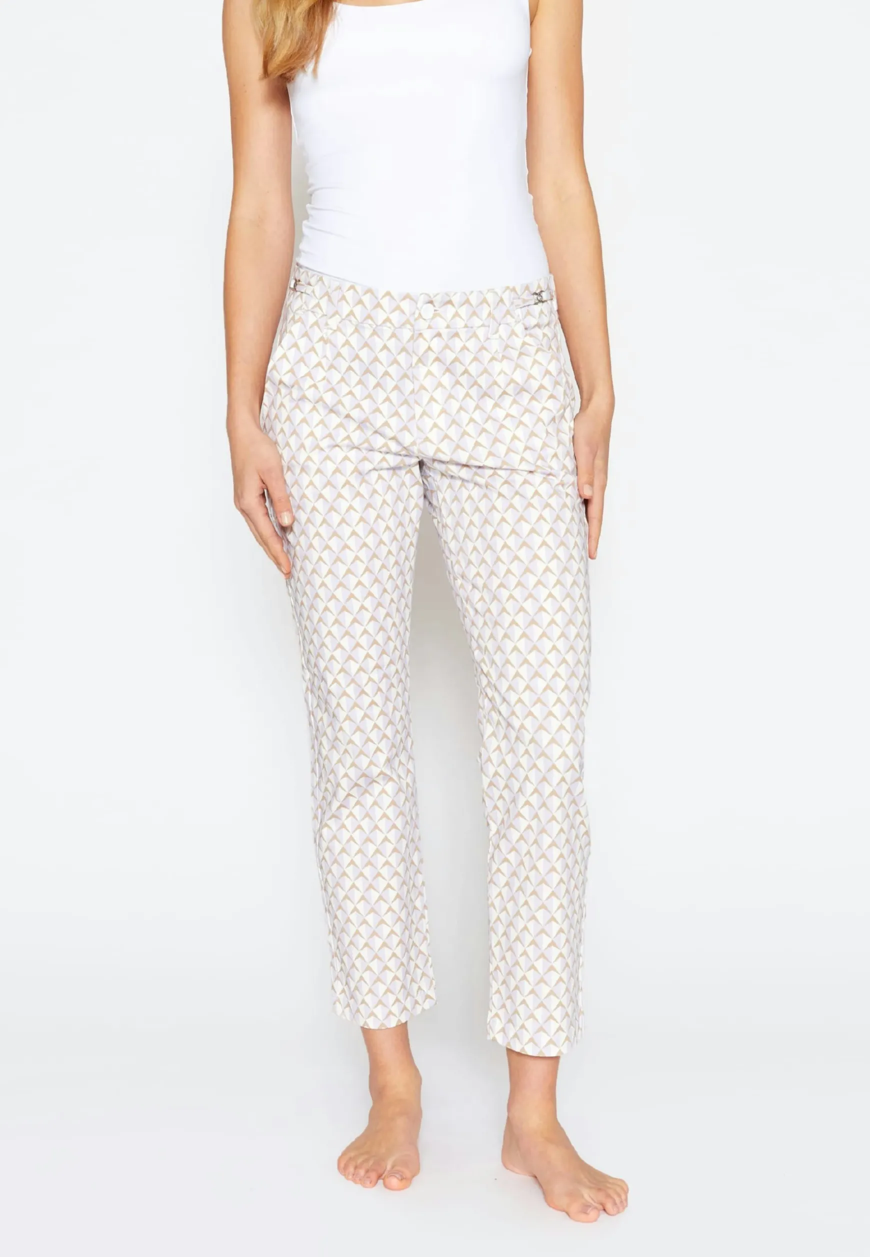 Pants Detail Straight with graphic print