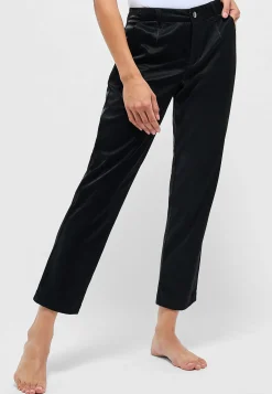 Pants Detail Straight with glam fake leather