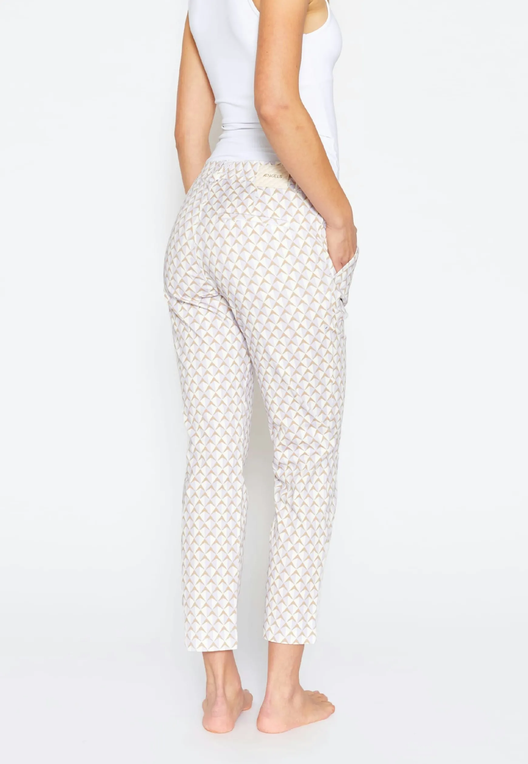 Pants Detail Straight with graphic print