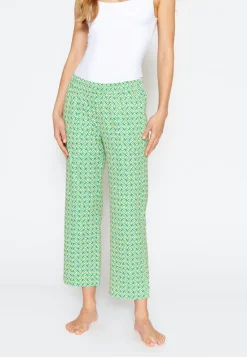 Pants Jogger Culotte with 70s print