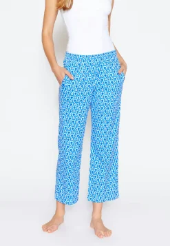Pants Jogger Culotte with 70s print