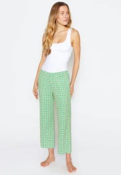 Pants Jogger Culotte with 70s print