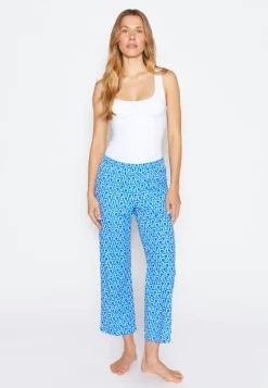 Pants Jogger Culotte with 70s print