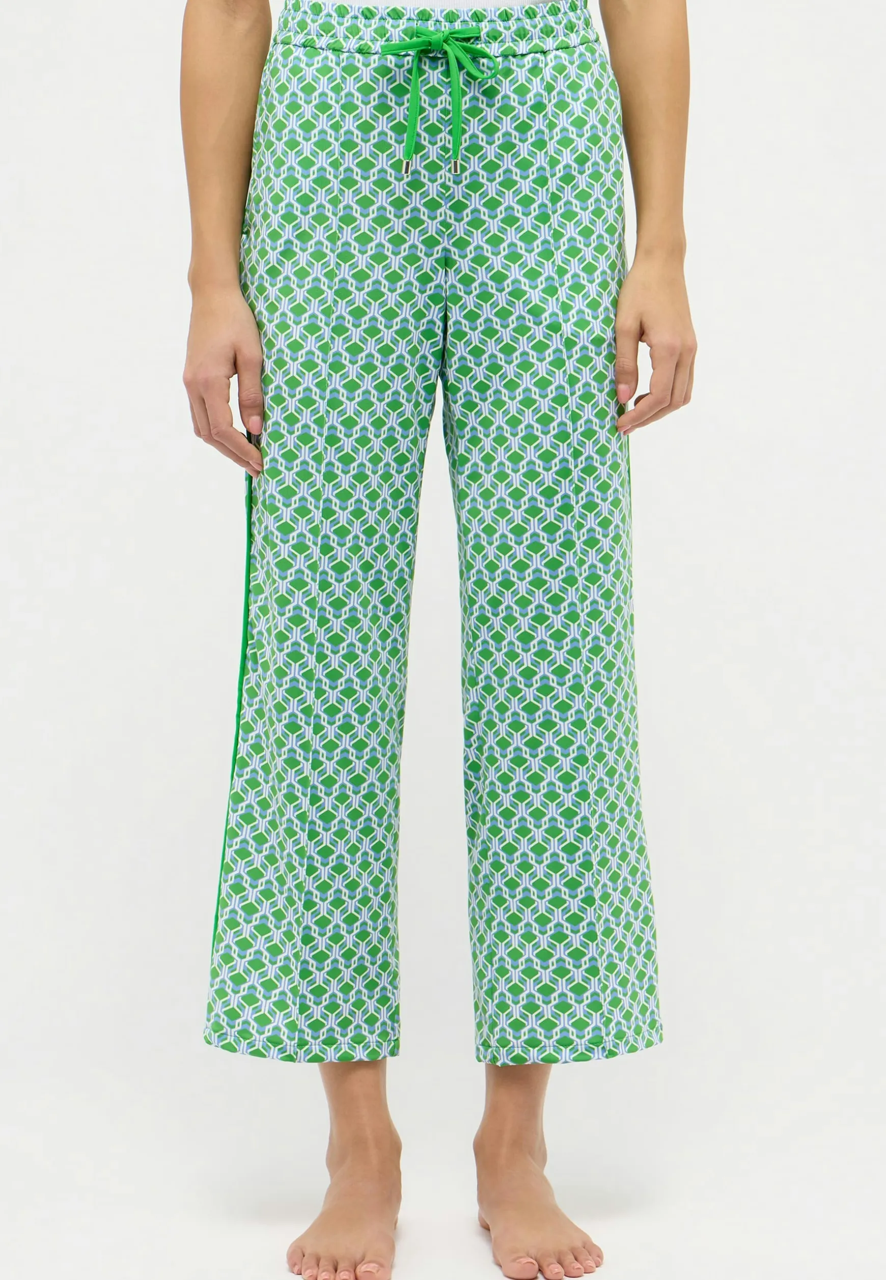 Pants Jogger Galon Culotte with retro print