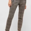 Pants Louisa Shape Zip with decorative zippers