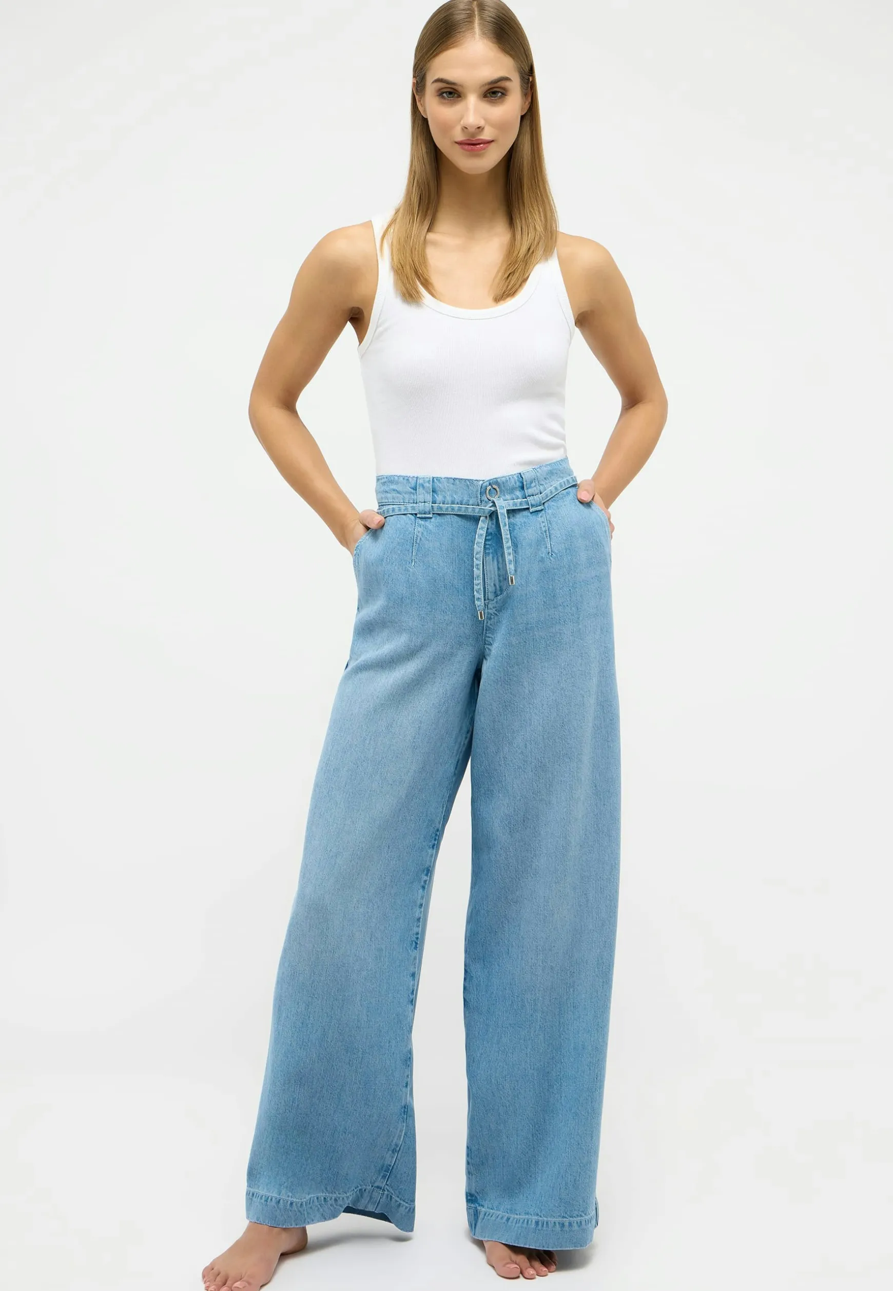 Pants New Wide Leg with belt