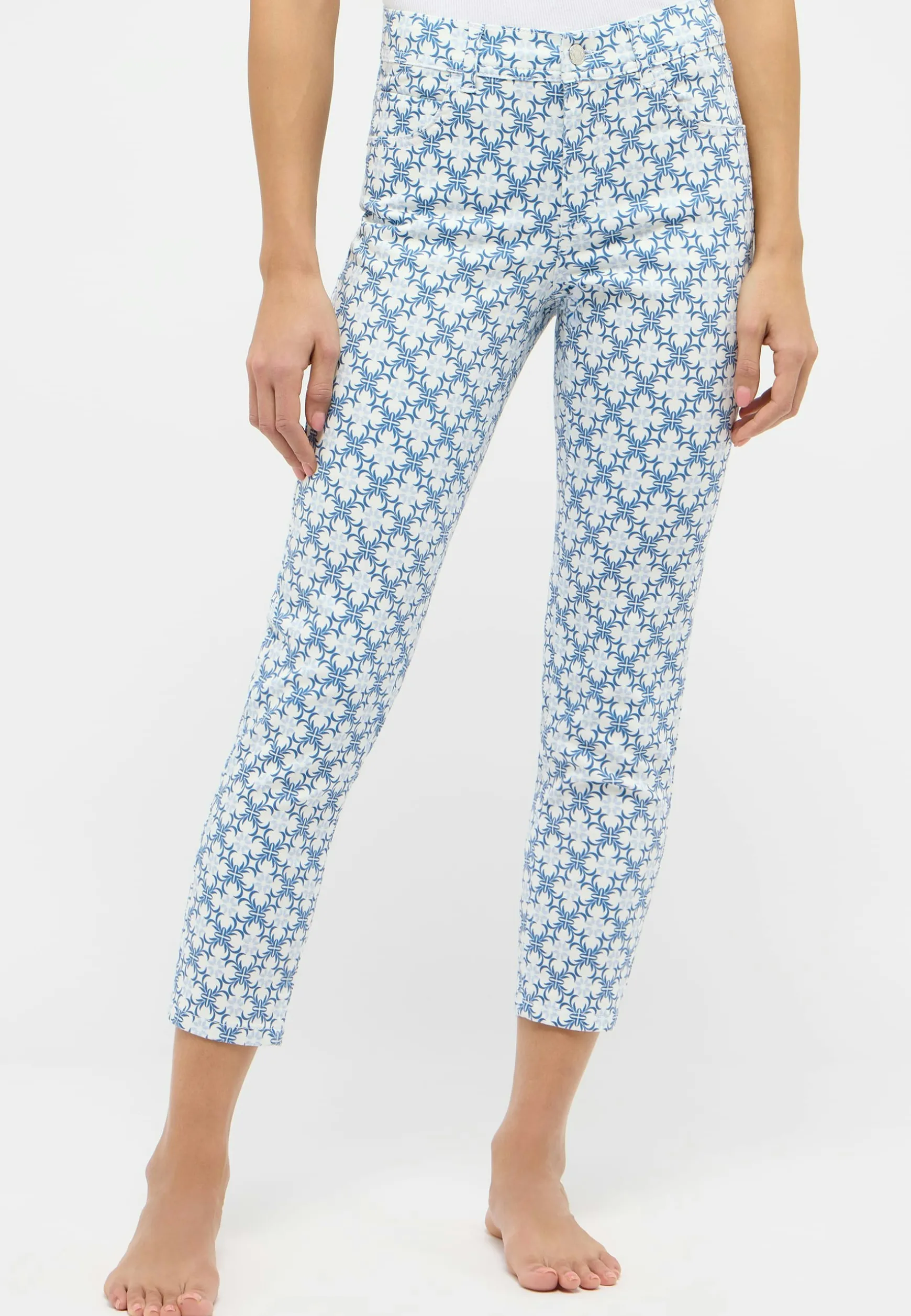 Pants Ornella with floral print