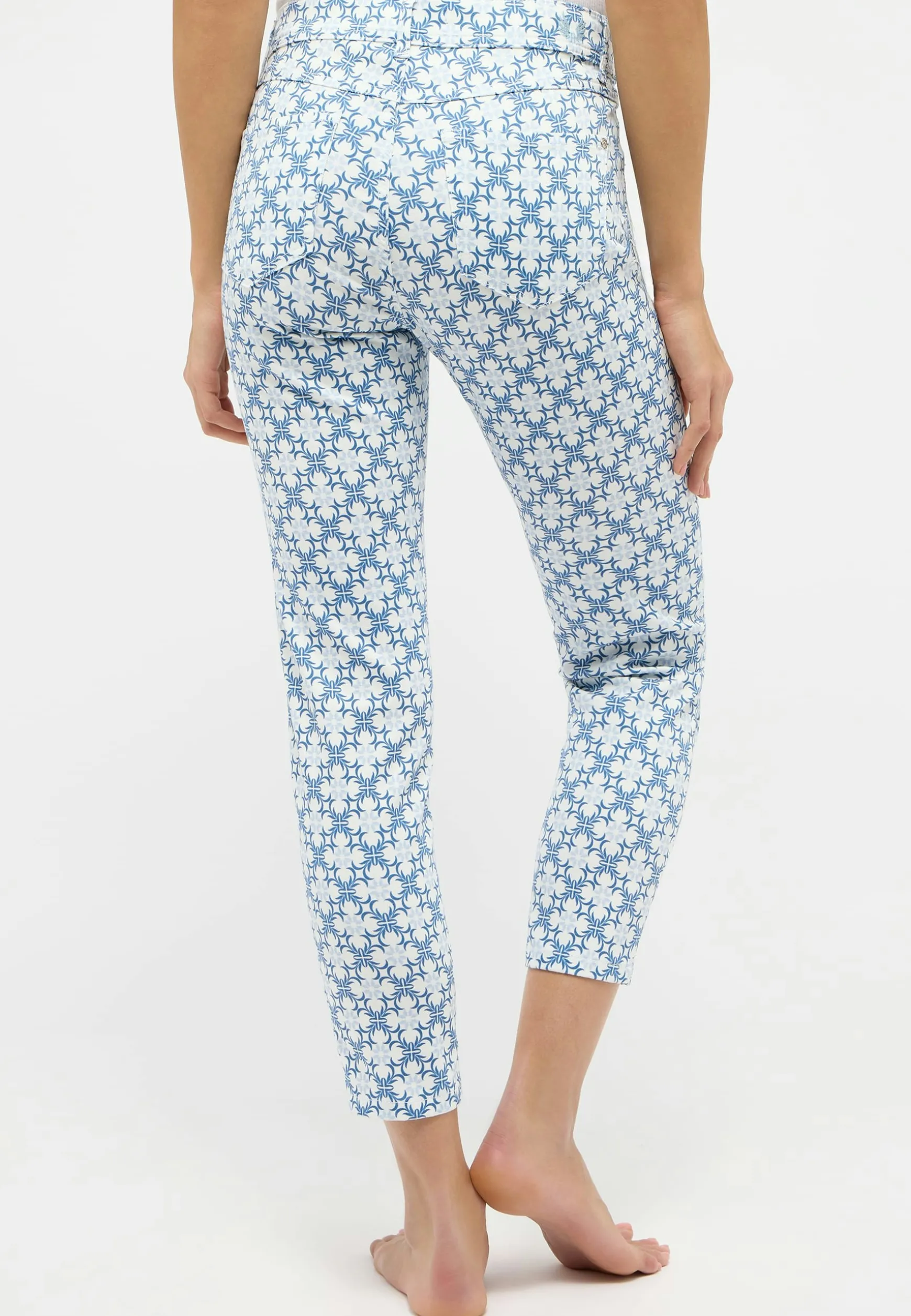 Pants Ornella with floral print