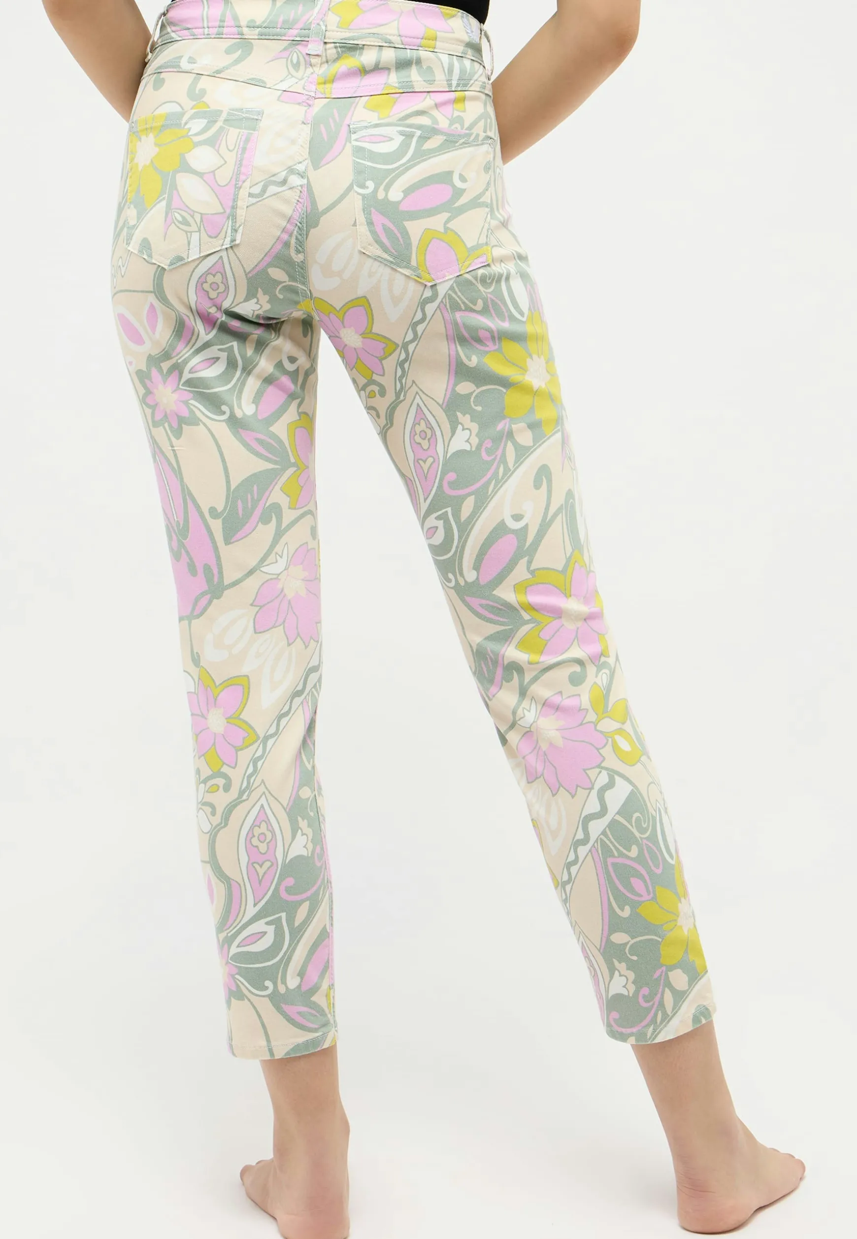 Pants Ornella with floral print