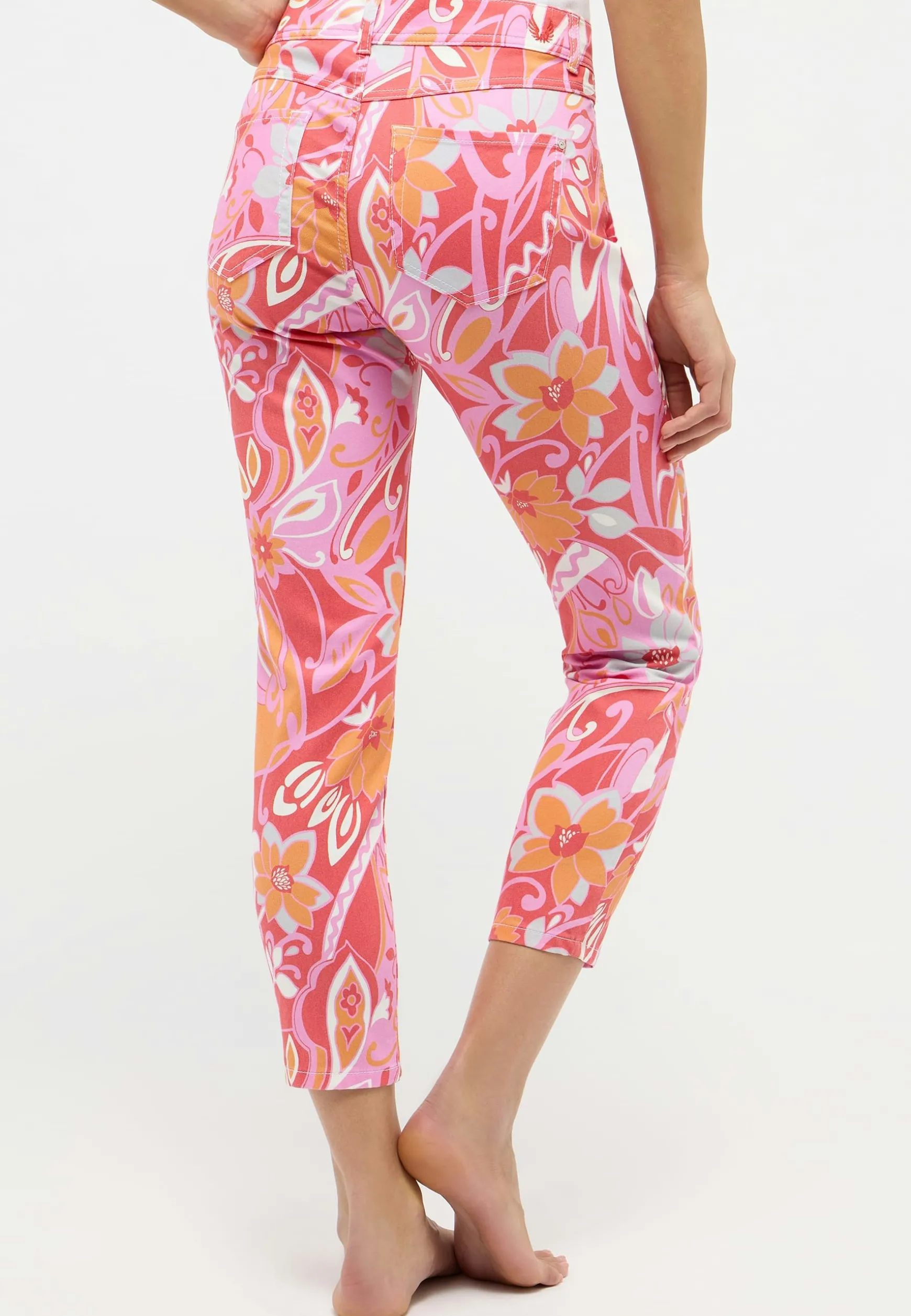 Pants Ornella with floral print